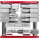 Procraft Werkzeug Mini Advanced 16 Funktionen Rot/ Silber - kompaktes Fahrrad-Multitool