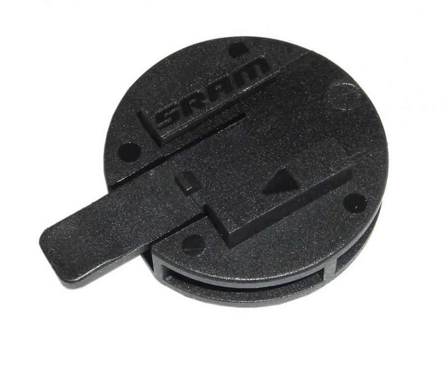 Schwarzer SRAM Quickview 1/4 zu Slide Lock Adapter für Garmin 605/705 Fahrradhalterung.