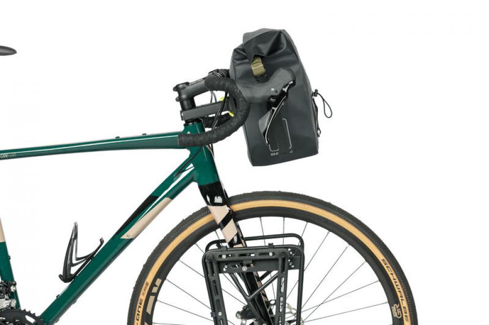Basil Lenkertasche Navigator Storm KF schwarz 11 Liter - Wasserdichte Fahrradtasche mit KlickFix-System - City-Tasche