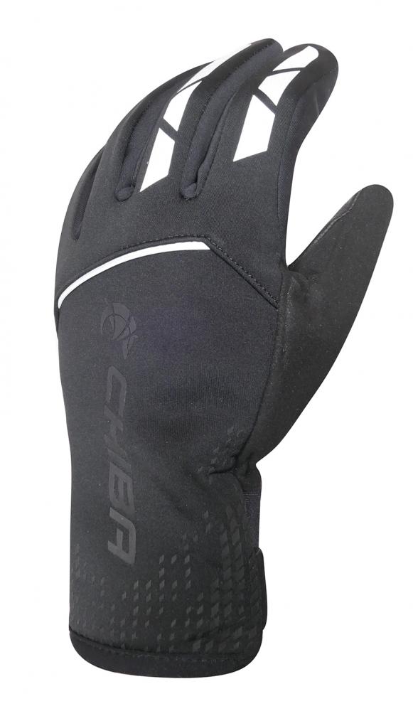 CHIBA 2nd Skin - wasserdichte Winter-Radhandschuhe schwarz 3XL