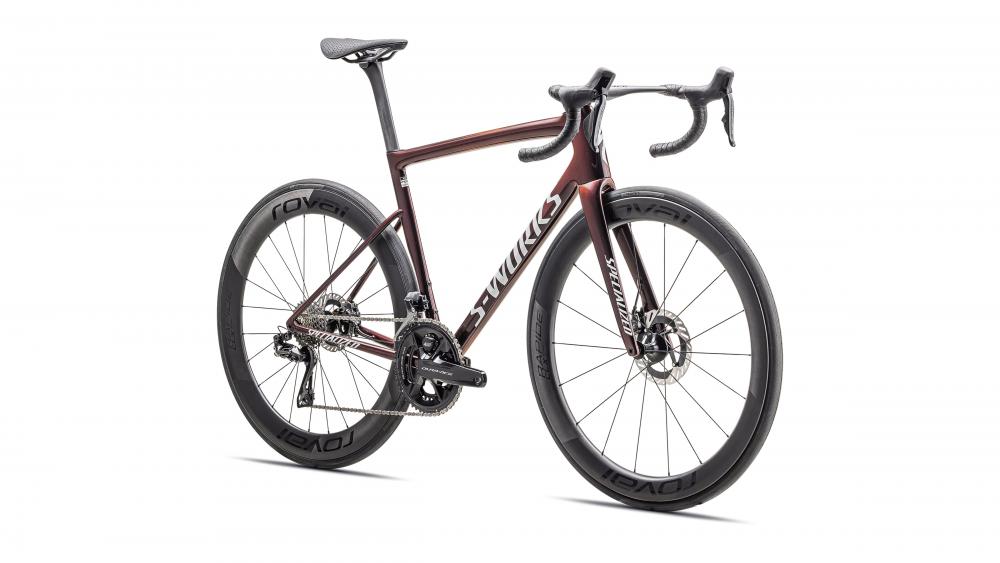 Specialized Tarmac SL8 SW Di2 Rennrad - Satin Metallic/Red Pearl/Metallic White Silver - Rahmengröße 44 - Unbekannt