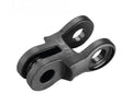 Busch+Müller Bumm Lampenhalter Adapter schwarz - Universal Halterung für Fahrradlampen