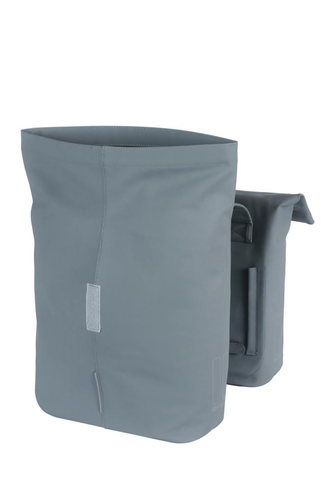 Basil Doppelpacktasche City graphite blue 12x29x30 cm 28 bis 32l