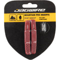 Jagwire Bremsbeläge Mountain Pro Cartridge Insert Standardgröße Rot - starke Allwetter-Bremsleistung