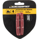 Jagwire Bremsbeläge Mountain Pro Cartridge Insert Standardgröße Rot - starke Allwetter-Bremsleistung