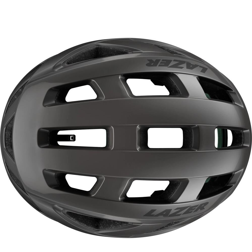 LAZER Helm Tonic KinetiCore Road Titanium L (58-61 cm) - sicherer, leichter Rennradhelm