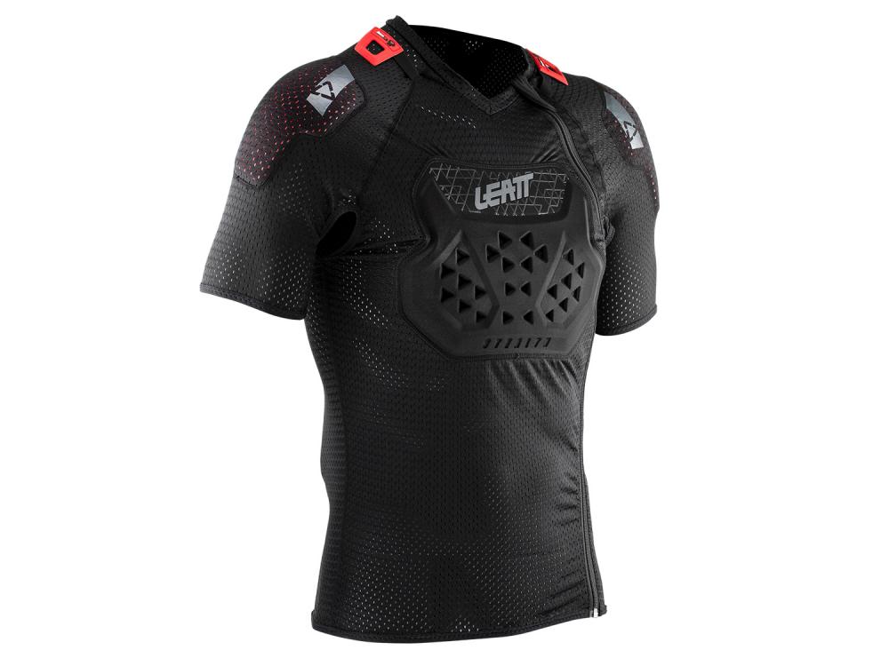 Leatt Body Tee Airflex Stealth Soft-Shell-Protektor-Shirt Größe S Schwarz