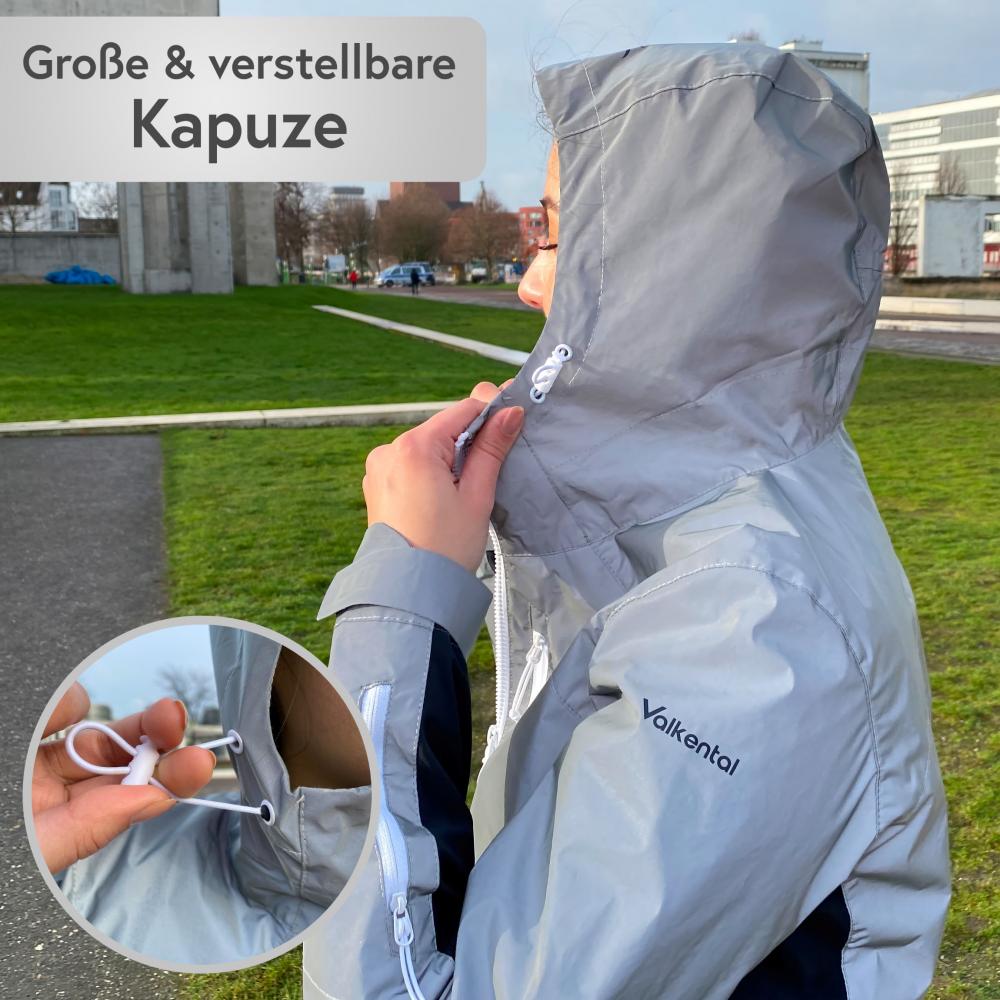 Valkental Damenjacke Softshell L grau