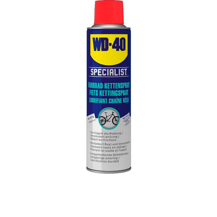 WD-40 Specialist Fahrrad Kettenspray 250 ml für Allwetter-Schmierung und Korrosionsschutz von Fahrradketten.