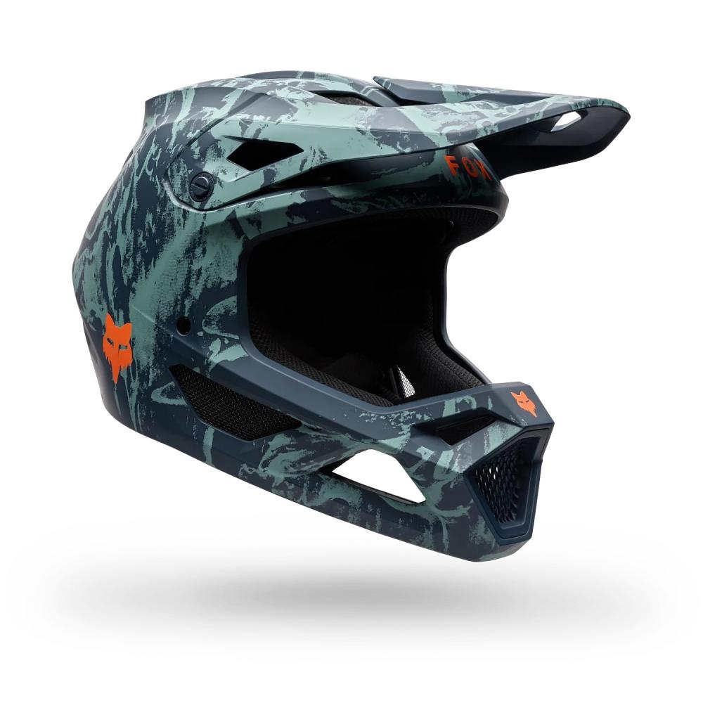FOX Rampage Image Print Fullface-MTB-Helm Arctic Blue M 57-58 cm