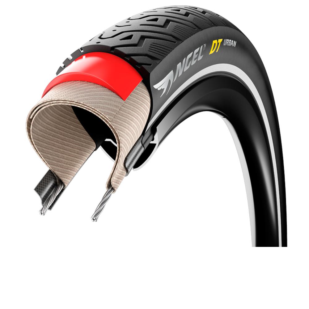 Pirelli Angel DT Urban Drahtreifen 700x52C Schwarz-Reflex - Pannenschutz für Stadtpendler
