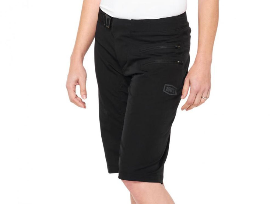 100% Airmatic Womens Shorts M black - komfortable All-Mountain Bikeshorts