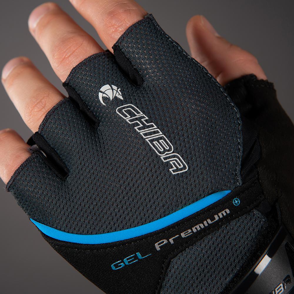CHIBA Gel Premium - Radhandschuhe XXL dunkelgrau mit Gelpolsterung