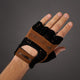 CHIBA Retro - Radhandschuhe kurzfinger schwarz/braun, S