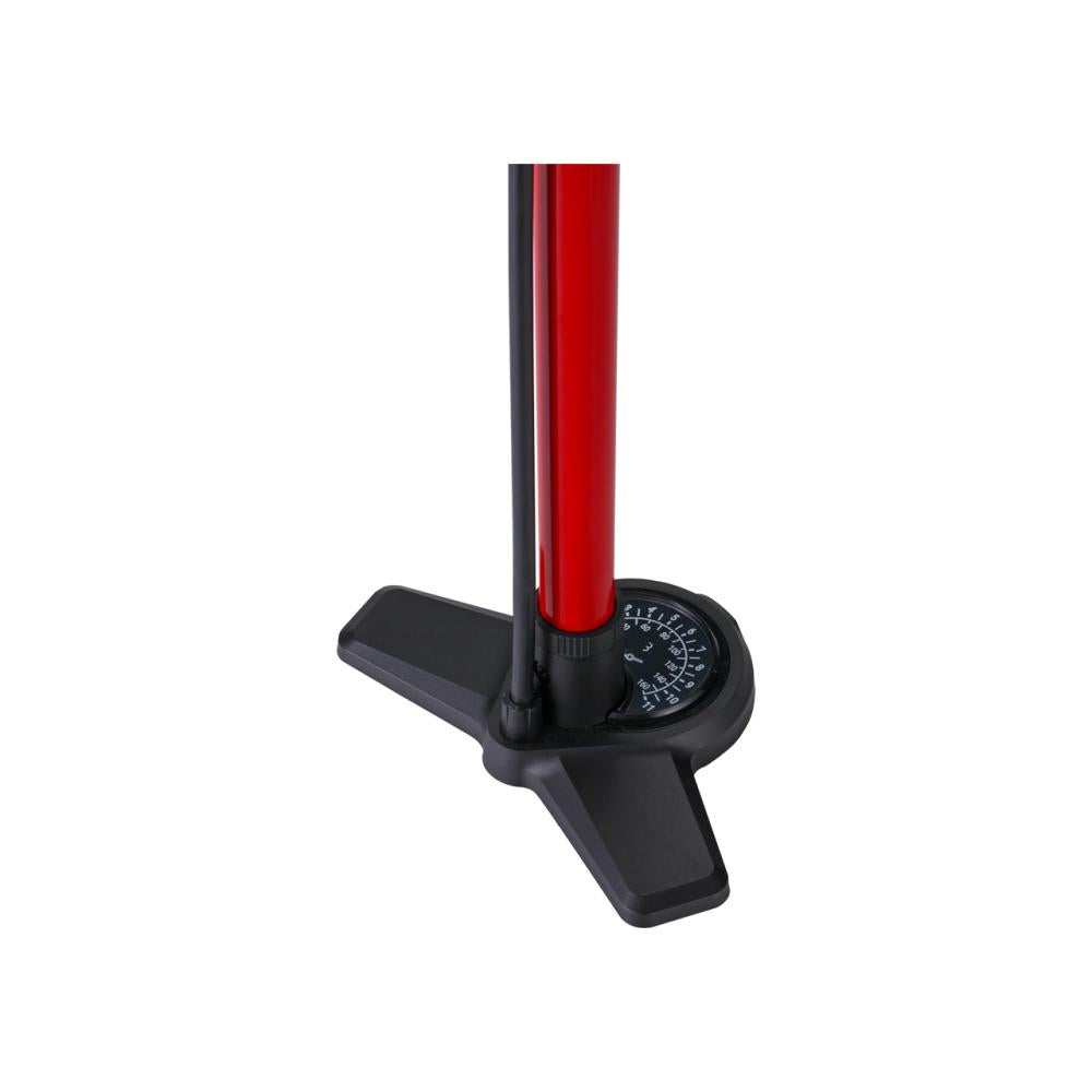 BBB Cycling BBB Standpumpe AirBoost composite base One Size rot - schnelle Hochdruck-Befüllung