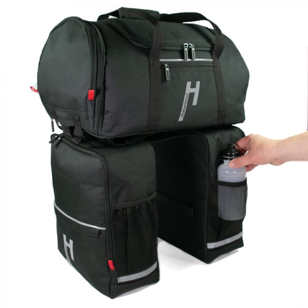 Haberland Komplett-Set 2-tlg. Transporter XXL schwarz - extra viel Stauraum für Touren