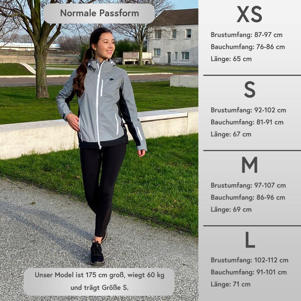 Valkental Damenjacke Softshell 4XL grau