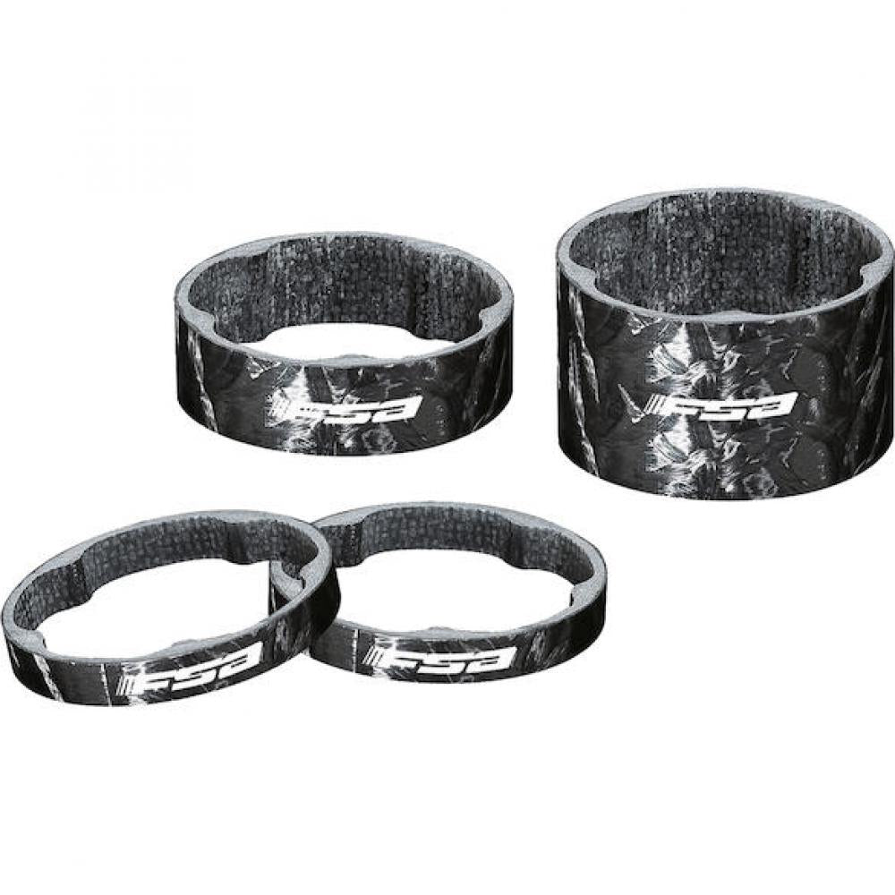 FSA Vorbauspacer Carbon 1 1/8" 5 mm x 1 1/8" Schwarz - präzise Lenkerhöhe