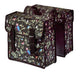 Basil Doppelpacktasche Wanderlust charcoal mit Reflexstreifen 35l