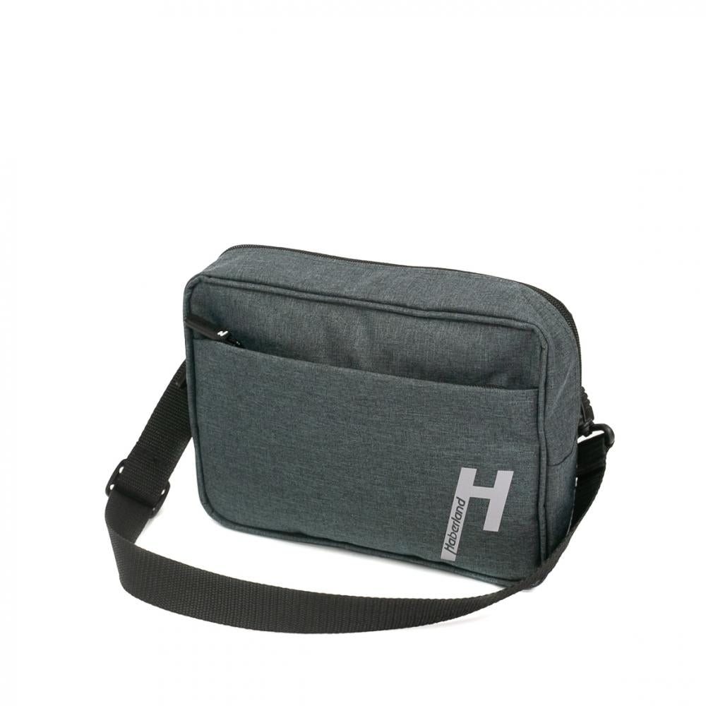 Haberland Lenkertasche Lifestyle anthrazit/reflex - stilvolle E-Bike-Lenkertasche aus recyceltem PET