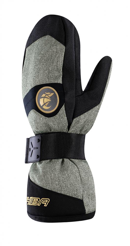 CHIBA Board Mitten - wasserdichte Radhandschuhe olive/gold, Größe 11