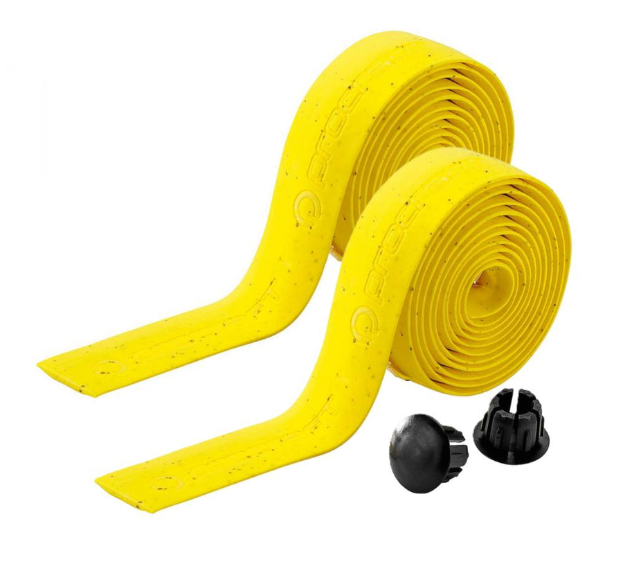 Procraft Lenkerband mit Korkanteil 2,1 mm gelb - Komfortabler, rutschfester Grip