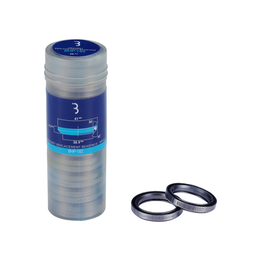 BBB Cycling Steuersatz-Ersatzlager 1 1/8" 41x6,5 / 36x45 schwarz - präziser Lauf