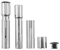 Ergotec Vorbauerhöhung Gewinde / Ahead 1" + 1 1/8" Alu silber - Lenkererhöhung für Fahrrad und Rennrad