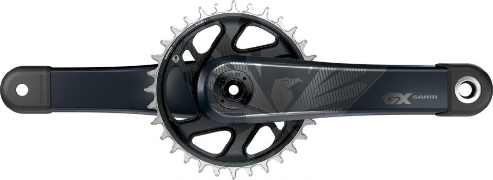 SRAM GX Eagle DUB Kurbelgarnitur 170mm 32T lunargrau 55mm - robuste 1x12 MTB-Performance