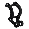 Schwarze Humpert Ergotec Fahrrad Vorbaukappe mit integrierter Halterung für Lenker 31-31.8mm.