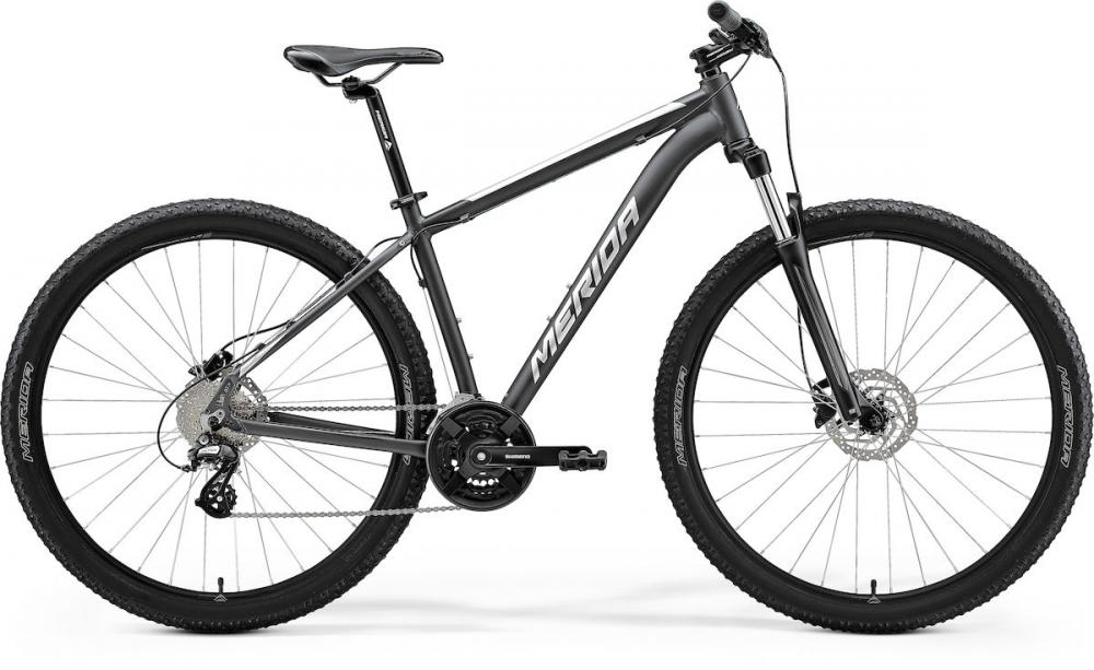 Merida BIG.NINE 15 HP2 L (18,5) Schwarz/Silber - zuverlässiges Hardtail-MTB für Gelände und Alltag