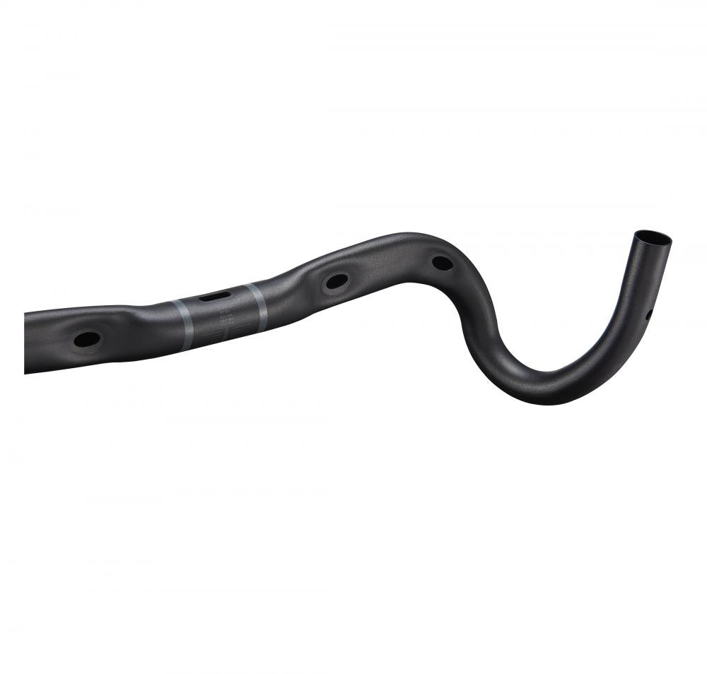Ritchey WCS Butano V2 Drop Lenker 31,8 mm, 40 cm Breite, 115 mm Drop, 73 mm Reach, 5° Backsweep, 18° Flare, interne Zugverlegung, Blatte Schwarz