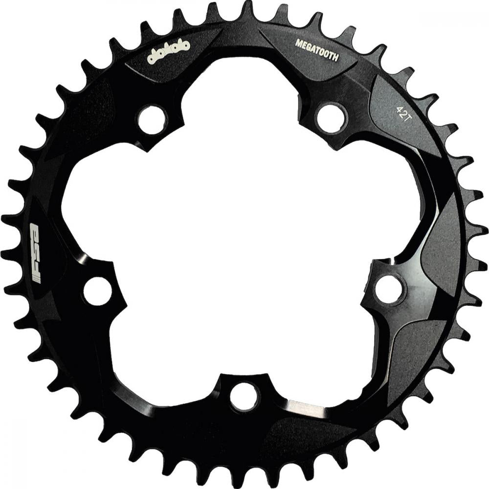 FSA Kettenblatt Road Super Megatooth 5-Arm 110 mm x 44 T - MegaTooth Zahnprofil für sichere Kettenführung