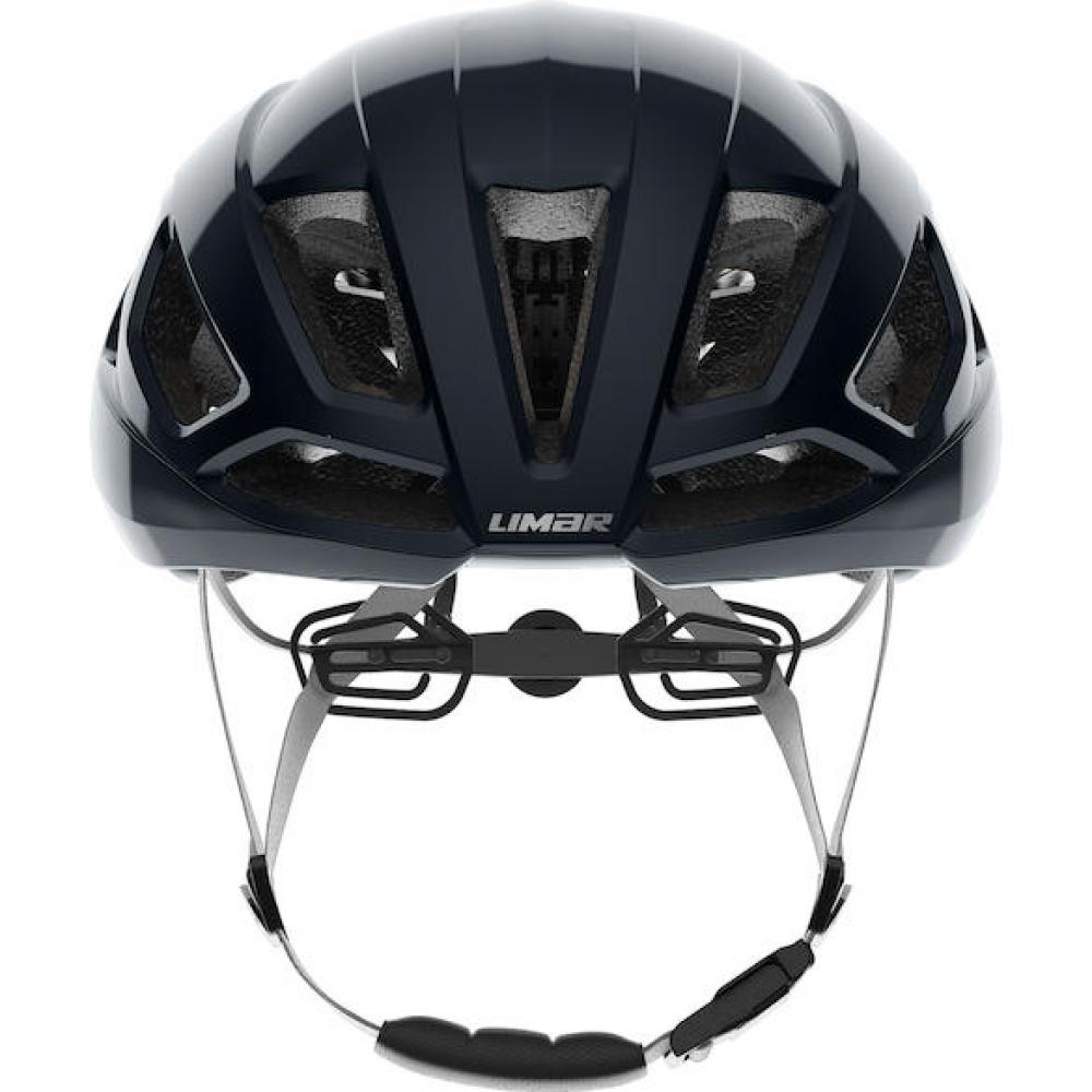 Limar Air Atlas W&B Midnight Black M Schwarz/Silber - aerodynamischer High-Performance-Rennradhelm