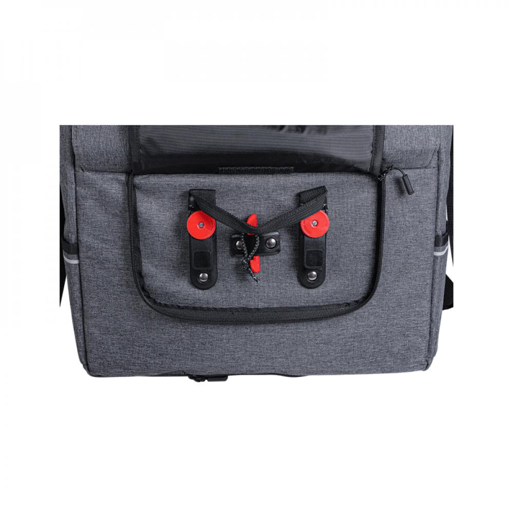 Zefal Gepäckträgertasche Urban Messenger grau 35x30x13cm 11l