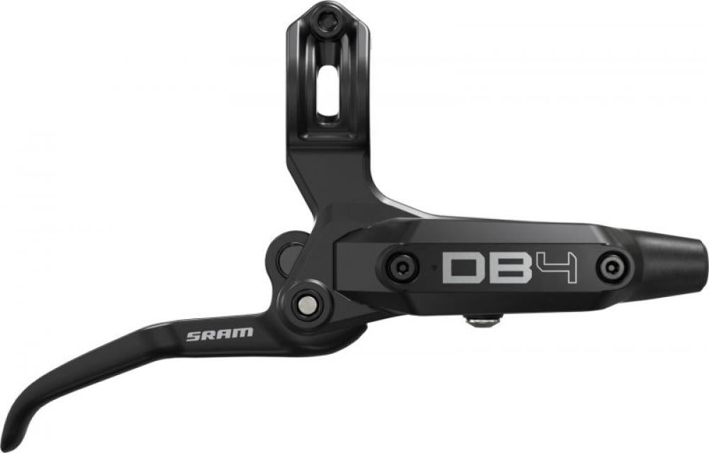Schwarze SRAM DB4 Vorderradbremse, leistungsstarke, wartungsarme Scheibenbremse im Stealth-Design.