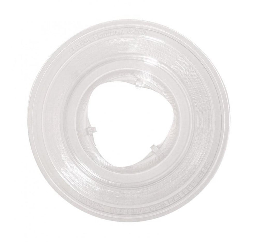 Transparente SHIMANO Speichenschutzscheibe CP-FH50 150mm für 28-30 Zähne.