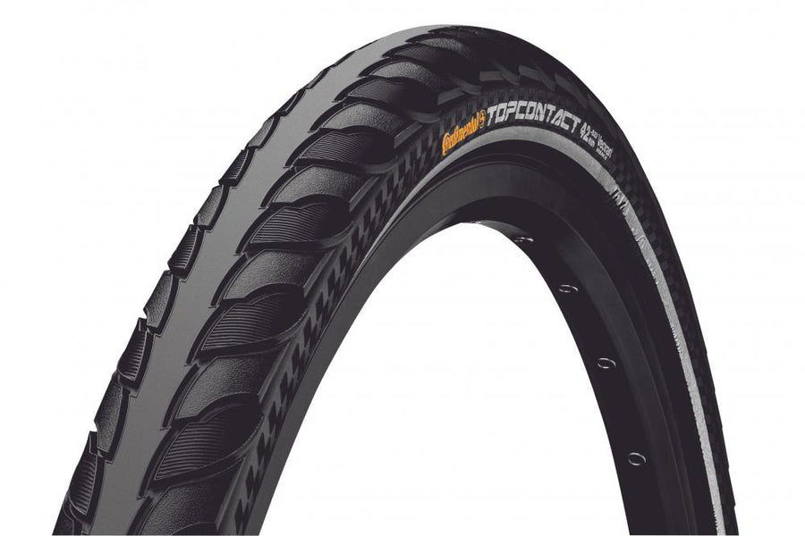 Continental Top Contact II Fahrradreifen 28x1.10 (28-622) schwarz mit Reflexstreifen, E-50 faltbar.