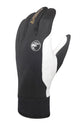 CHIBA Bernina - winddichte Softshell-Radhandschuhe mit Nappa-Leder, Gr. 6,5, sz/gold