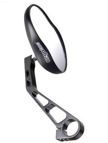 Ergotec M-99 Fahrradspiegel Alu schwarz, 121x78-66mm, 360° drehbar, E-Prüfzeichen, für E-Bike bis 45 km/h