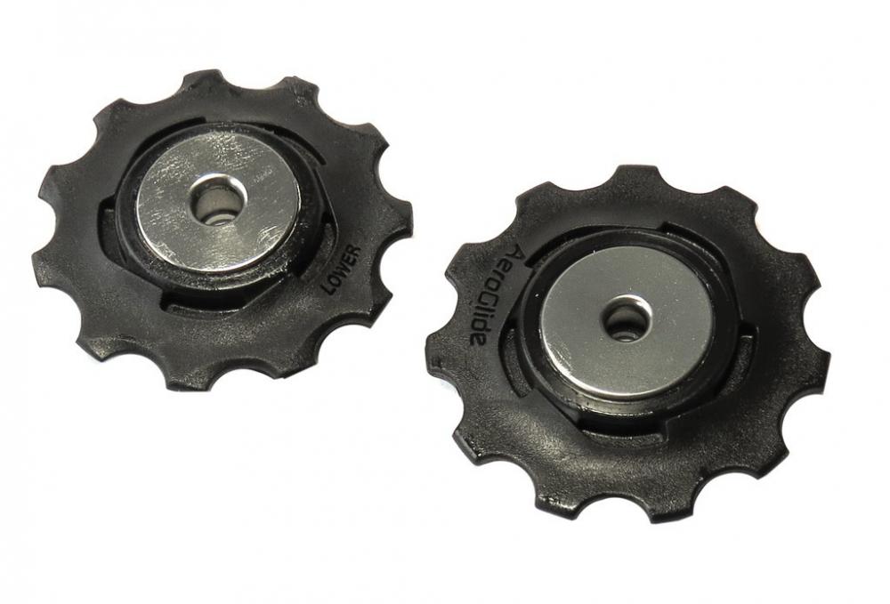SRAM Schaltrollen-Set Force 22 Rival 22 mit Lower und AeroGlide Rollen für präzise Rennrad-Schaltperformance.