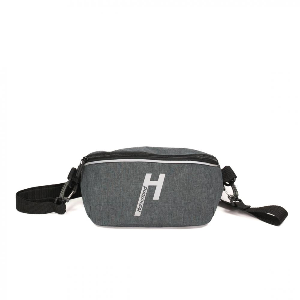 Haberland Lenkertasche Crossbody 4 nature anthrazit/reflex - clevere Lenkertasche & Umhängetasche