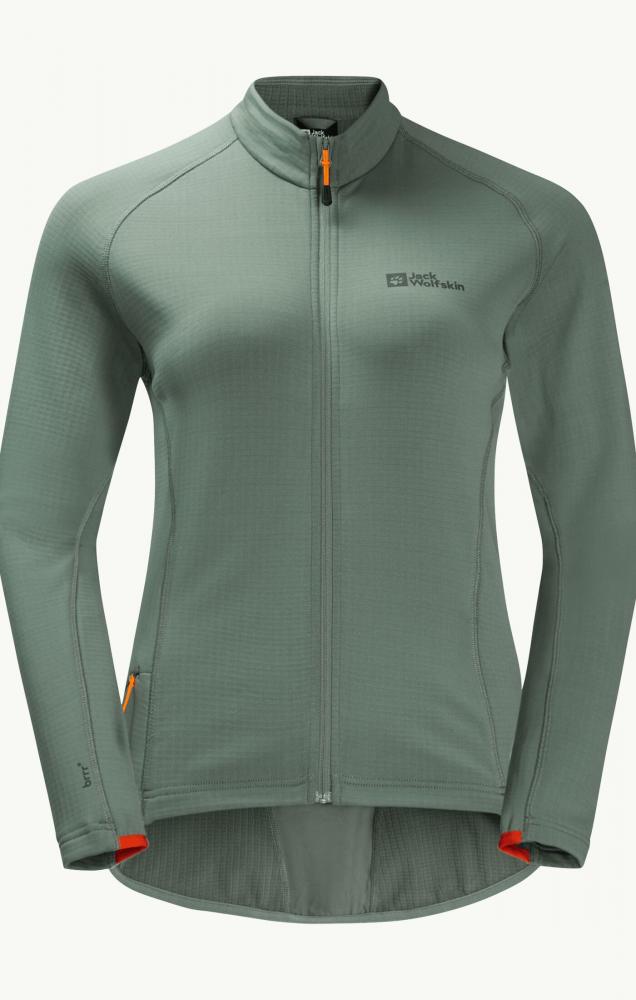 Jack Wolfskin Morobbia FZ Light W Fleece Jacke Picnic Green Größe L