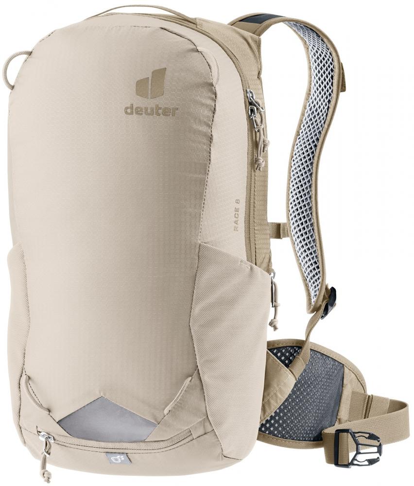 Deuter Race 8 Fahrradrucksack Alu-Greystone - Leichter & stabiler Rucksack mit Airstripes
