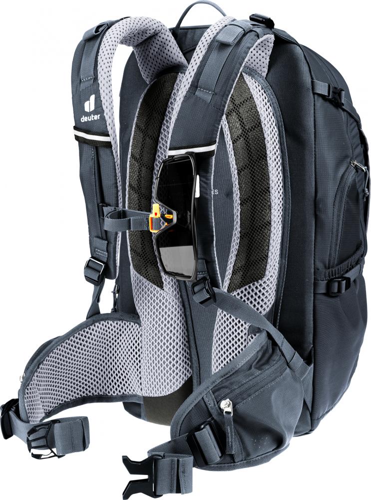 Deuter Trans Alpine 24 Fahrradrucksack 24 Liter Schwarz - ideal für Mehrtagestouren und MTB
