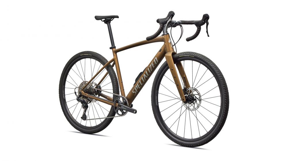 Specialized Diverge E5 Sport Gravelbike 2024 - Burnt Gold Metallic/Shadow Silver - Rahmengröße 52cm