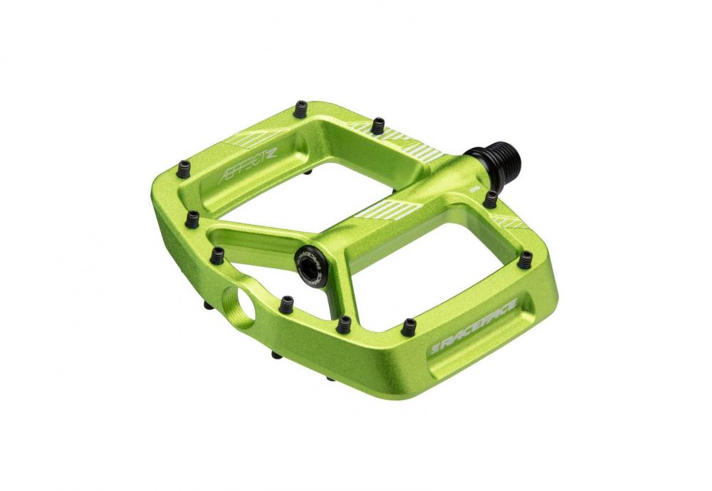 Race Face Aeffect R Plattform-Pedal green - griffiges MTB-Pedal für volle Kontrolle