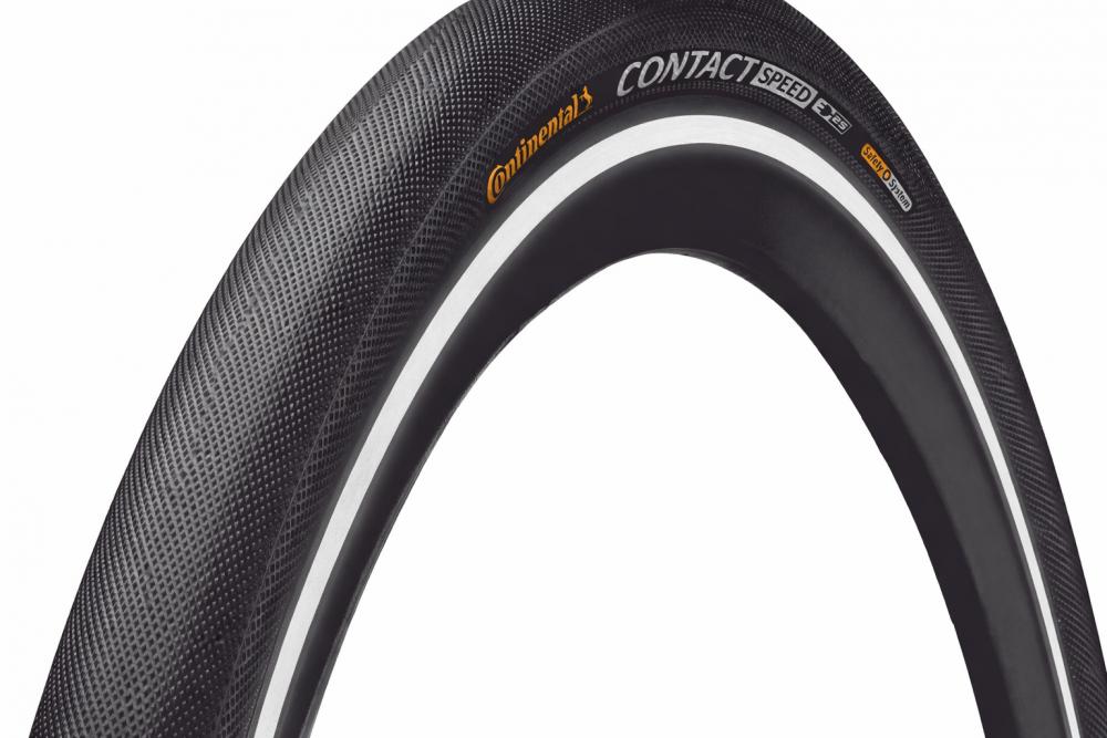 Continental Contact Speed Reflex Fahrradreifen 700x28C schwarz mit Reflexstreifen, E-25.