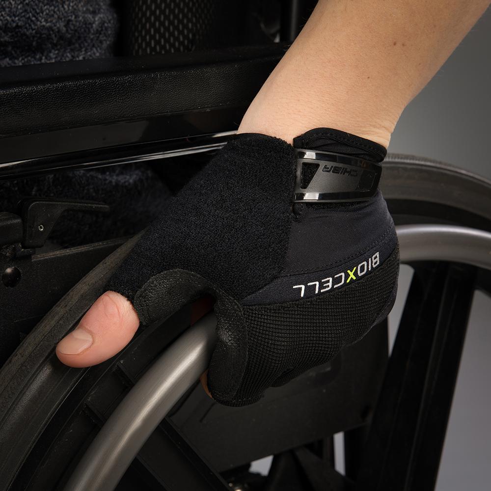 CHIBA BioXCell - Radhandschuhe kurz, schwarz, S, Gelpolster & BioXCell-Protektionssystem