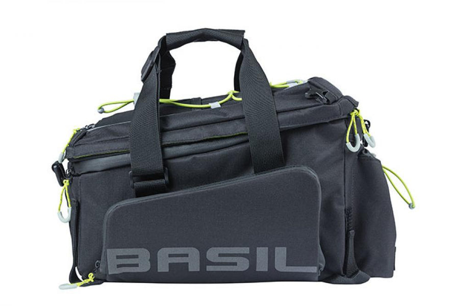 Basil Gepäckträgertasche Miles Trunkbag XL Pro schwarz lime 36l.
